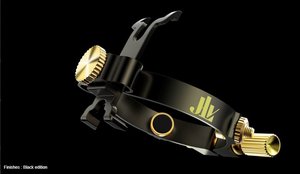 JLV ligatura pro kaučukovou hubičku na alt saxofon - černá