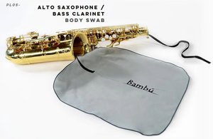 Bambú vytěrák z mikrovlákna pro alt saxofon/basklarinet