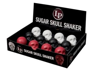 Latin Percussion Sugar Skull shaker LP006-PK12 - lebka barva červená, bílá, černá