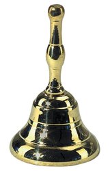 GEWA - Stolní zvoneček s rukojetí, průměr 3 x 6 cm
