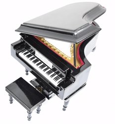 Clarina Music Miniatura piano černé + stolička